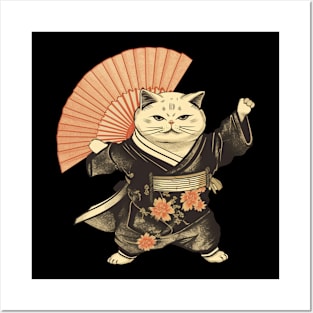 Edo cat t-shirt Posters and Art